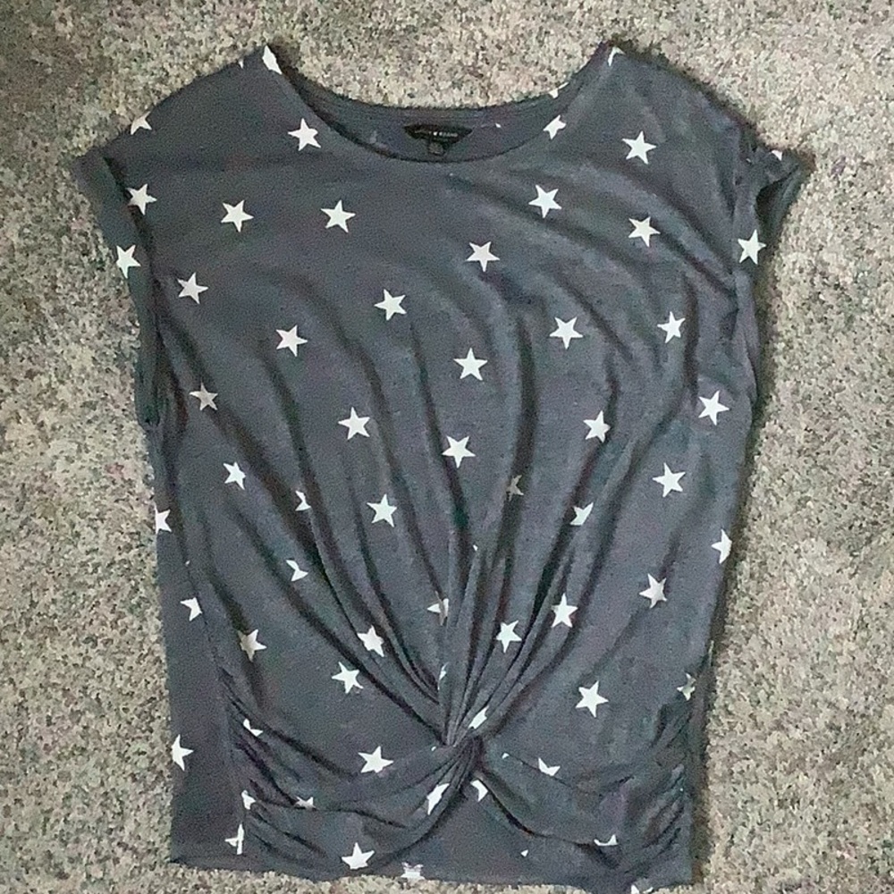 Lucky Brand Stars Twist-Front Shirt